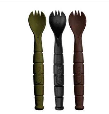 Kabar - FIELD KIT SPORK/KNIFE - 3 Pac with 1 OD Green - 1 Black - and