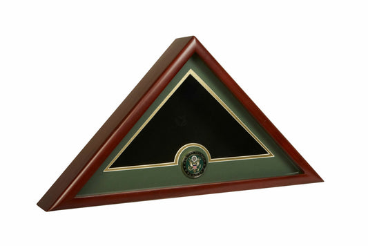Medallion Flag Display Case (Large)- Army