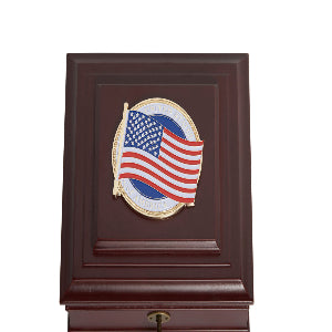American Flag Medallion Desktop Box