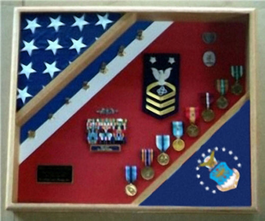 United States Coast Guard Flag Display Case, Coast Guard Gift.