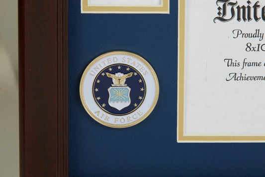 U.S. Air Force Medallion 8-Inch by 10-Inch Certificate and Medal Frame