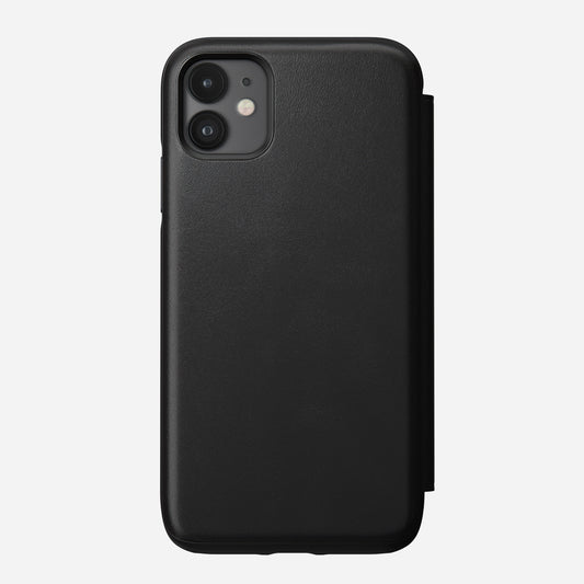 Modern Leather Tri-Folio - iPhone 11 | Black | Horween