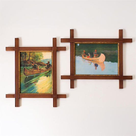 Framed Prints - Canoe Reflections