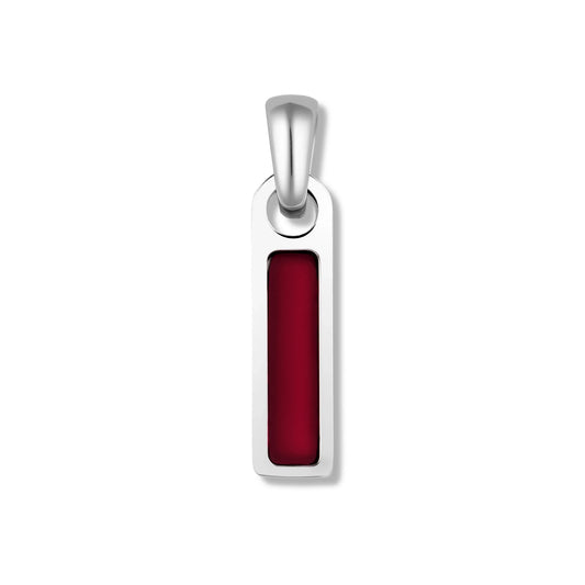 Birthstone Tag Pendant - Silver