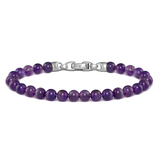 Birthstone Bracelet, 6MM - February