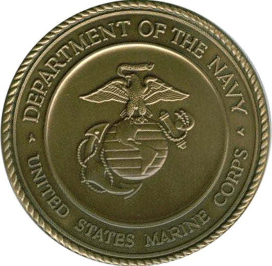 Marine Corps Brass service medallion.