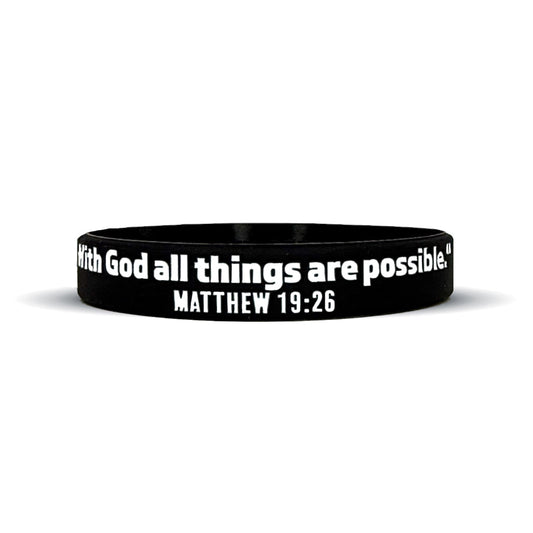MATTHEW 19:26 Wristband