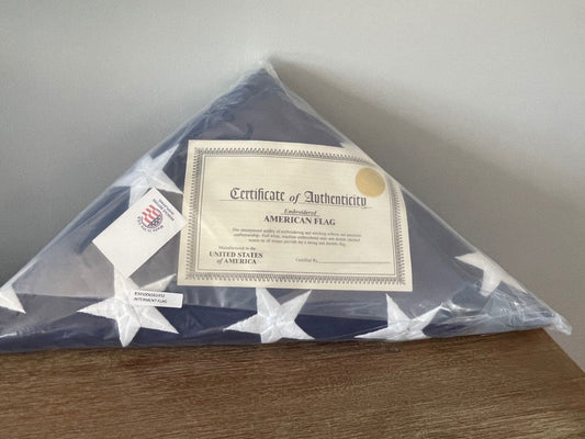 American Flag – Pre folded American flag – 3x5 pre folded American flag – not a casket flag