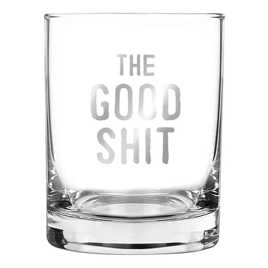 Double Old Fashioned Rocks Glass - Good Shit