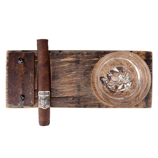 Whiskey Barrel Stave Cigar Tray
