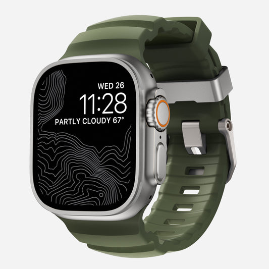 Rocky Point Band - 46mm/49mm | Forest | Natural Hardware