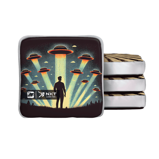 Alien Ambush Blue NXT Lumi-Tek Cornhole Bags