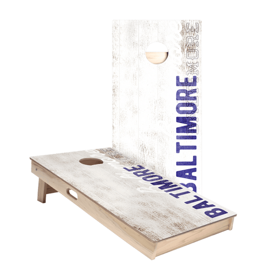 Baltimore Football Vintage Gameday Star Cornhole Boards