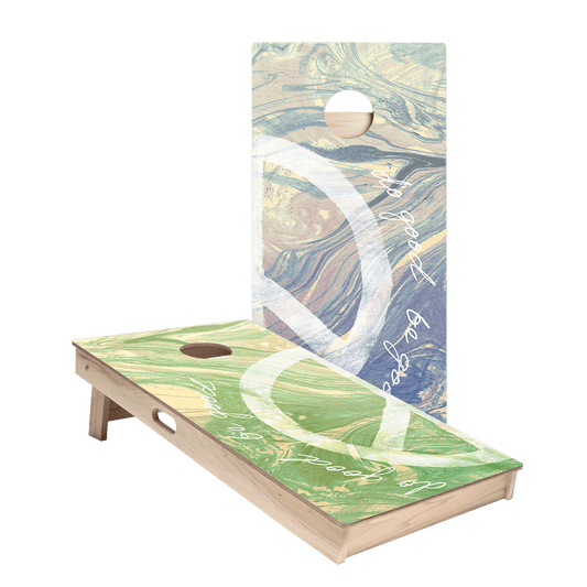 Be Good, Do Good Peace Star Cornhole Boards