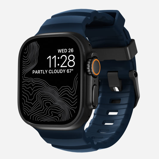 Rocky Point Band - 46mm/49mm | Atlantic | Black Hardware