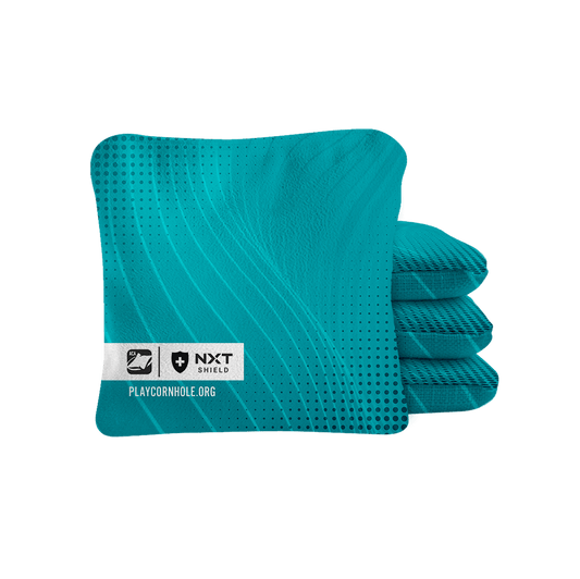 Teal NXT Shield Cornhole Bags