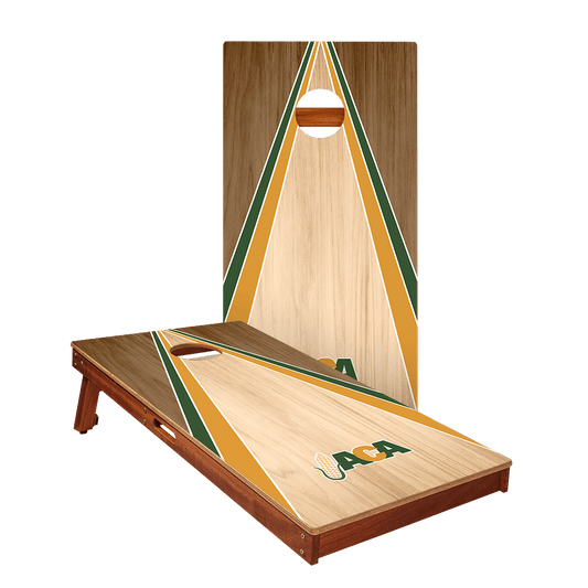 Throwback ACA Classic Wood Triangle Silver Series Cornhole Boards