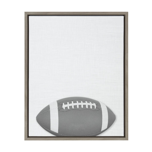 Sylvie Football Portrait Framed Canvas, Gray 18x24